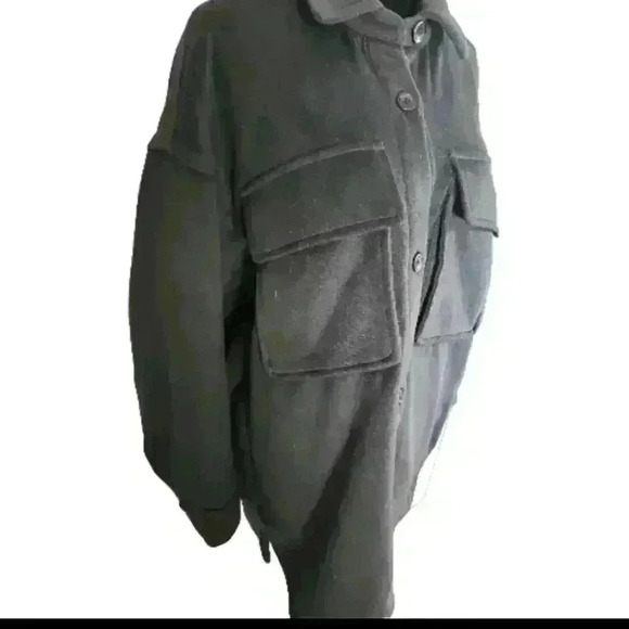 Abercrombie & Fitch Men's Black Date Night Trucker Jacket M - Picture 5 of 11